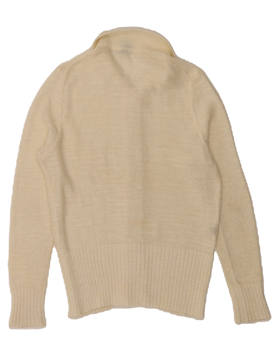 VINTAGE Womens Cardigan Sweater EU 38 Medium Off White Vintage Vintage and Second-Hand Vintage from Messina Hembry 