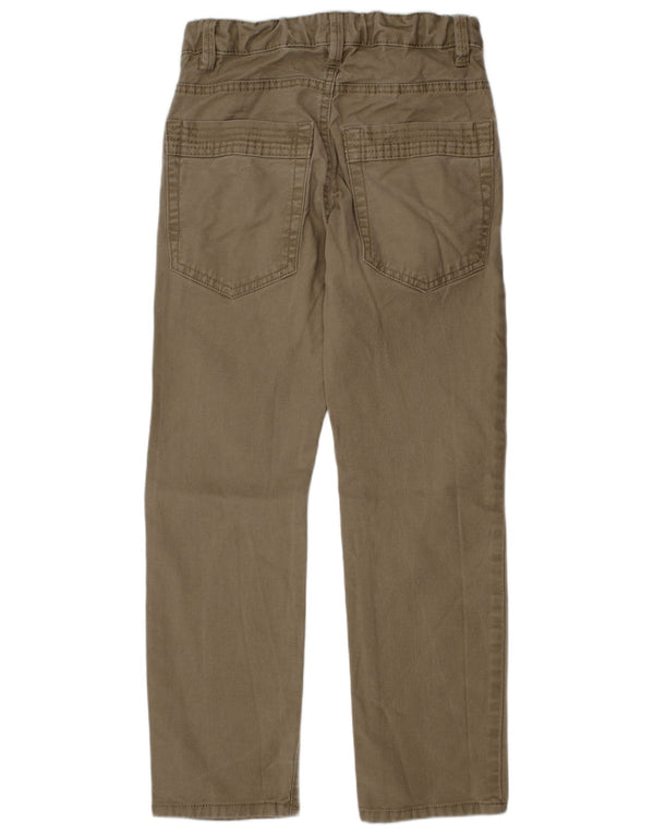 Pantaloni chino dritti da bambino Benetton 7-8 anni medi W24 L24 cotone kaki