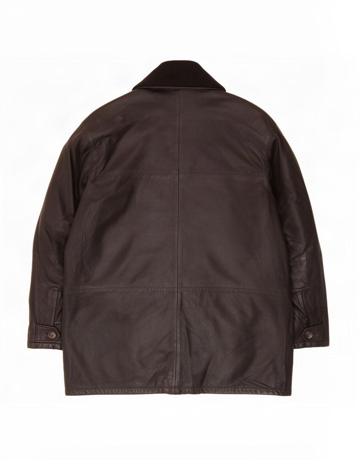 Giacca in pelle da uomo Bugatti UK 40 grande nera