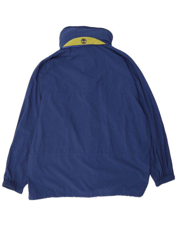Timberland Giacca antipioggia con cappuccio Weathergear da uomo UK 42 XL Nylon blu