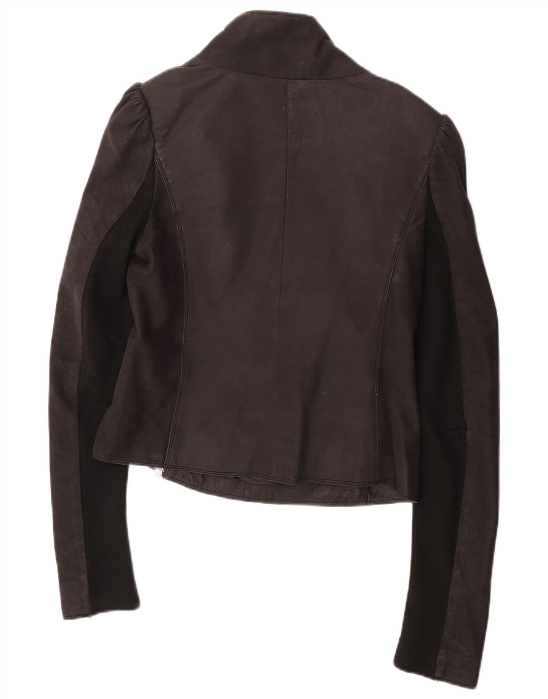 Giacca da corsa in pelle da donna All Saints UK 12 in pelle nera media