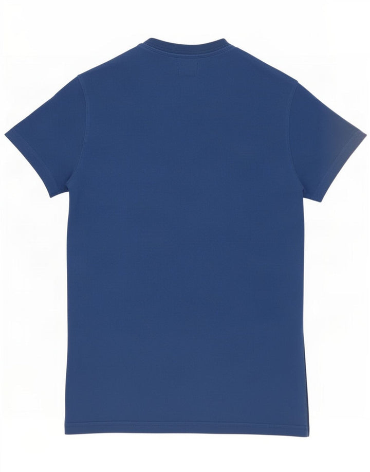 T-shirt grafica da uomo Replay Top piccola in cotone blu