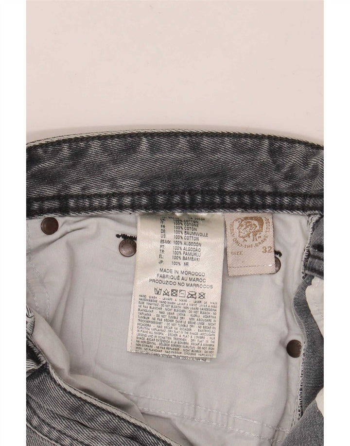 Jeans dritti cargo da uomo Diesel W32 L34 in cotone blu