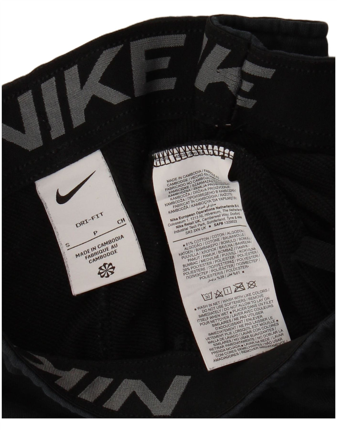 NIKE Pantaloni da tuta da uomo Dri Fit Joggers piccoli in cotone nero