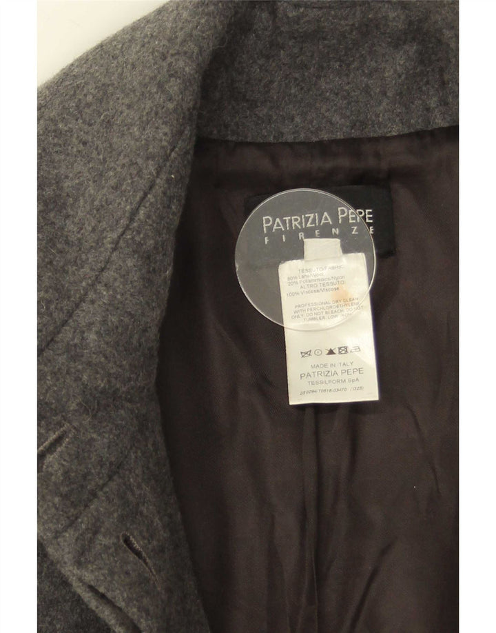 Cappotto Donna Patrizia Pepe IT 40 Small Grigio Lana