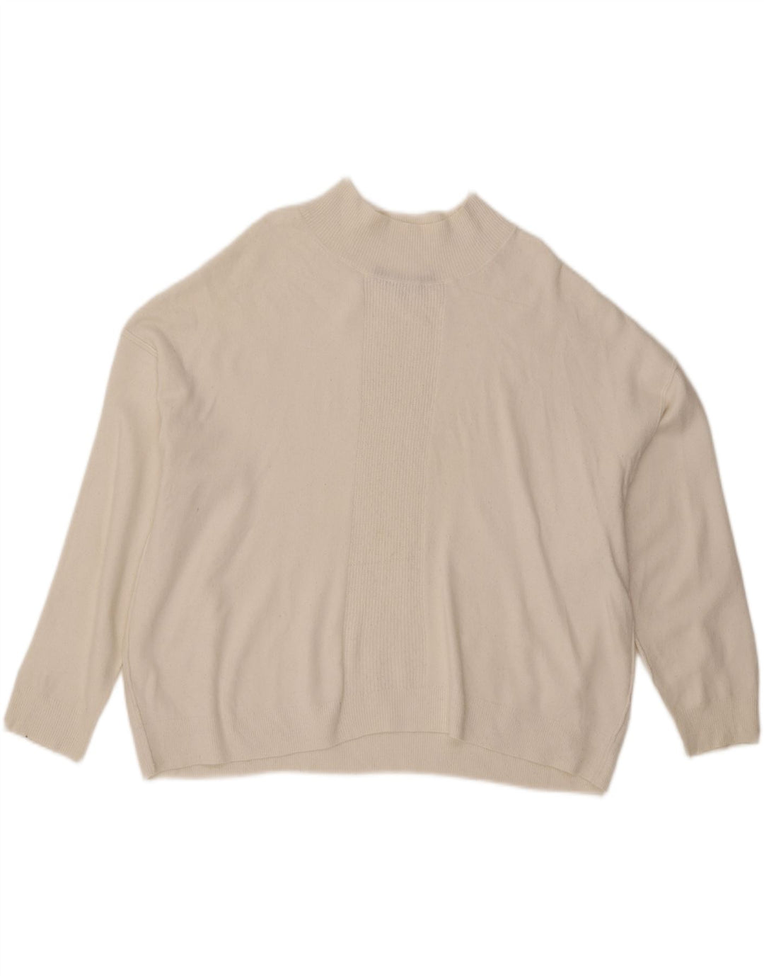 FRENCH CONNECTION Womens Turtle Neck Jumper Sweater Medium White Acrylic Vintage French Connection and Second-Hand French Connection from Messina Hembry 