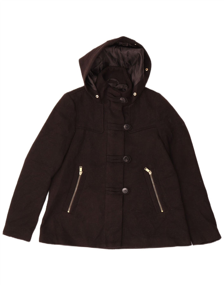 Giubbotto bomber con cappuccio da donna Zara UK 6 XS poliestere nero