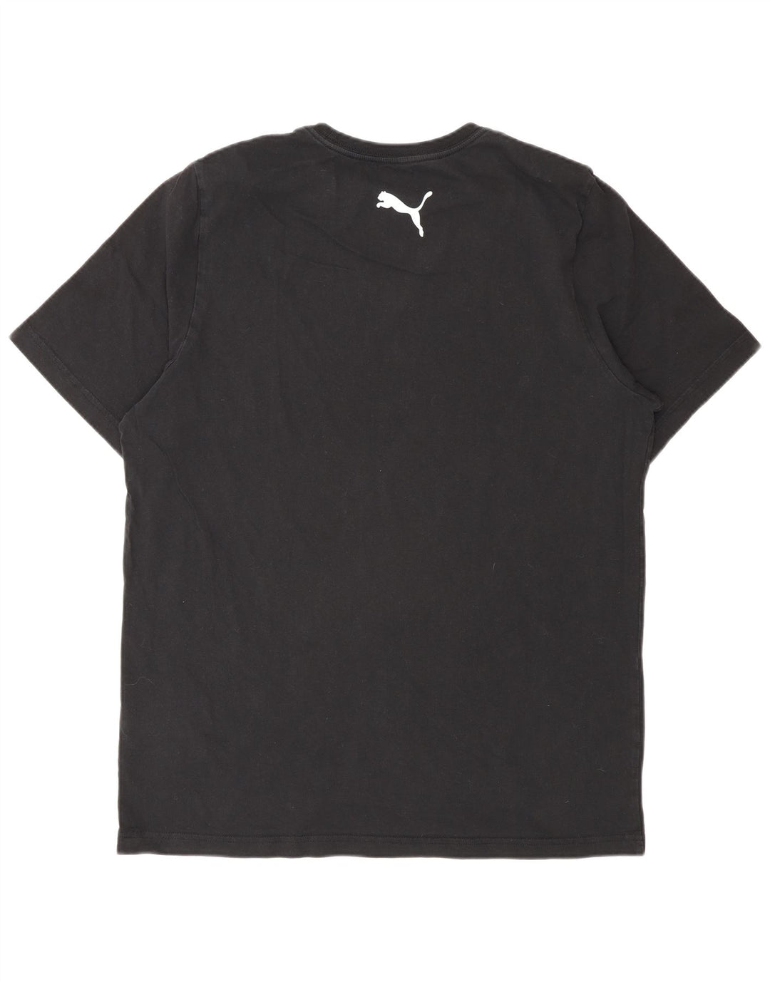 T-shirt da uomo Puma Top Large in cotone nero