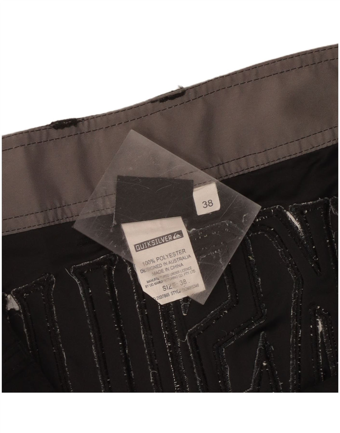 Pantaloncini da bagno grafici da uomo Quiksilver XL poliestere nero