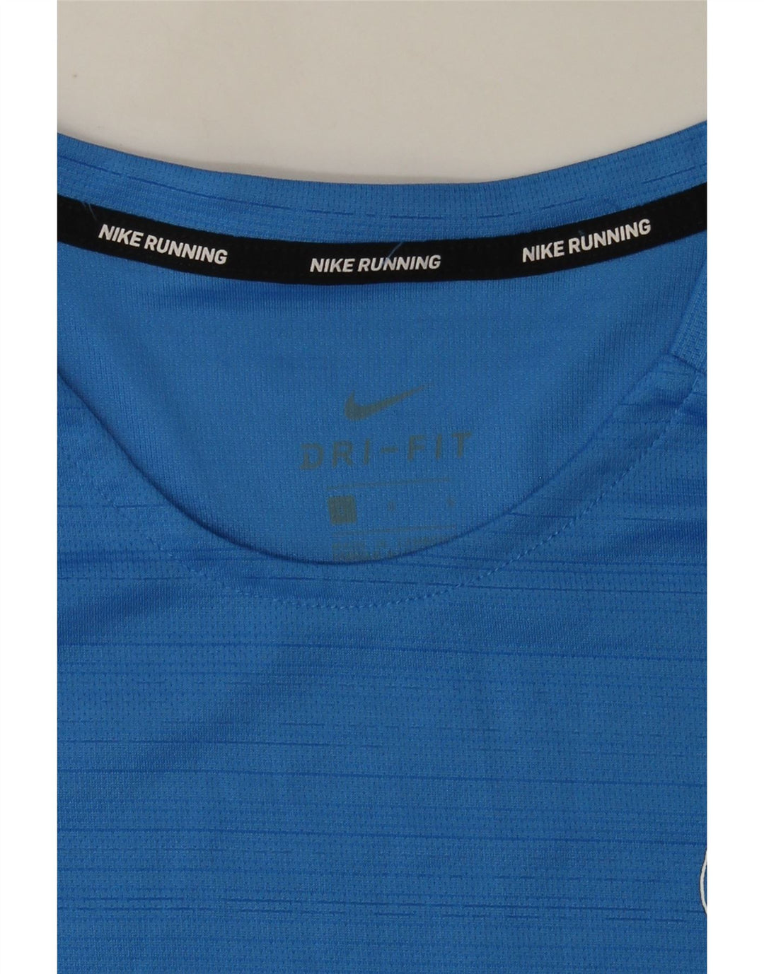T-shirt grafica da uomo Nike Dri Fit Top grande gessato blu
