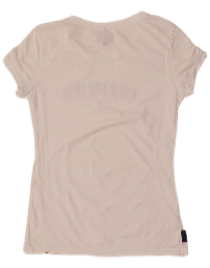 T-shirt grafica da donna Champion Top UK 12 Medium White