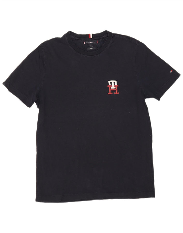 T-shirt da uomo vestibilità regolare Tommy Hilfiger Top blu navy medio