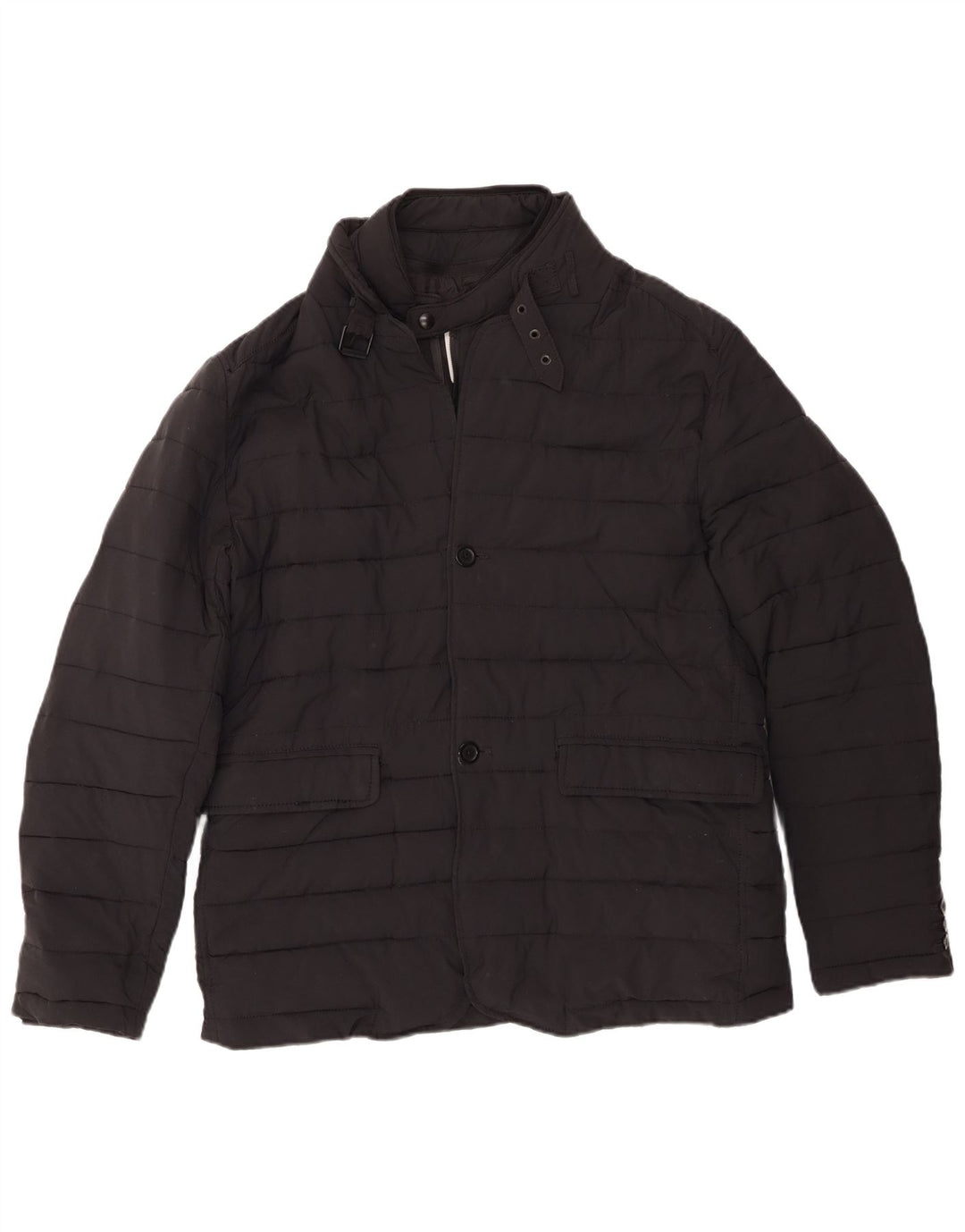 Giacca imbottita da uomo Zara UK 40 grande poliestere nero
