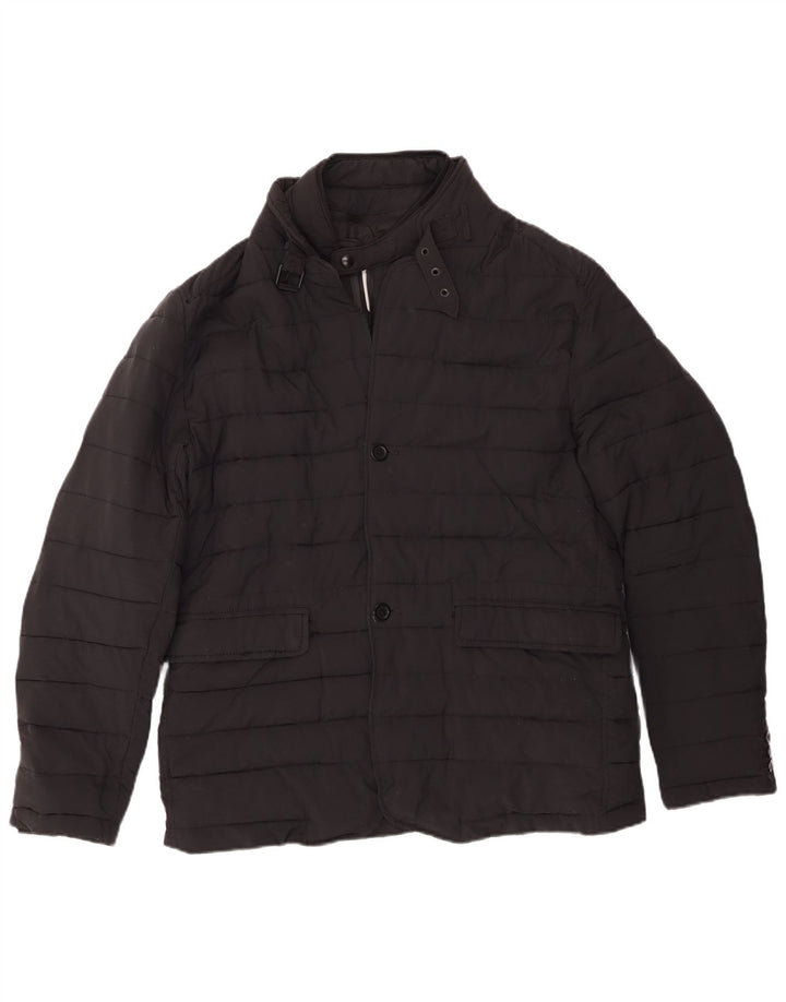 Giacca imbottita da uomo Zara UK 40 grande poliestere nero
