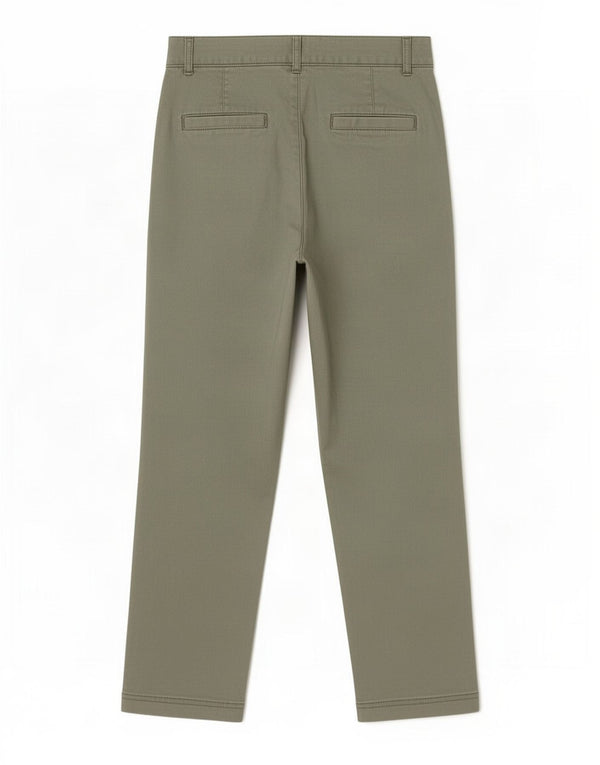 Pantaloni chino dritti da donna Gap Boyfriend Crop US 12 Large W30 L26 Khaki