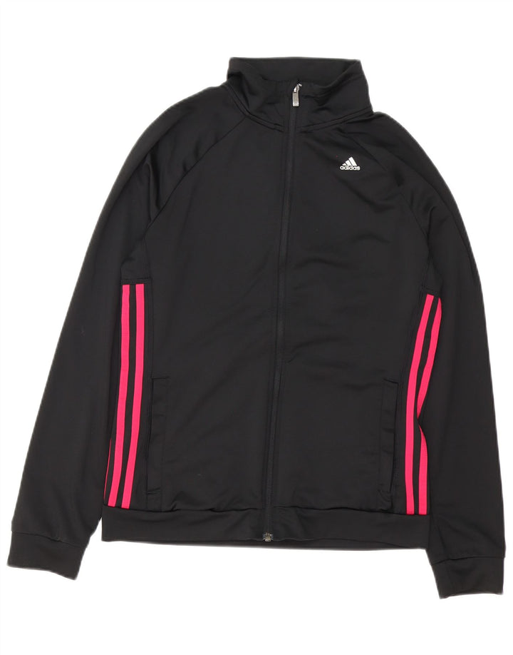 Giacca da tuta oversize da donna Adidas Climalite UK 8/10 piccola nera