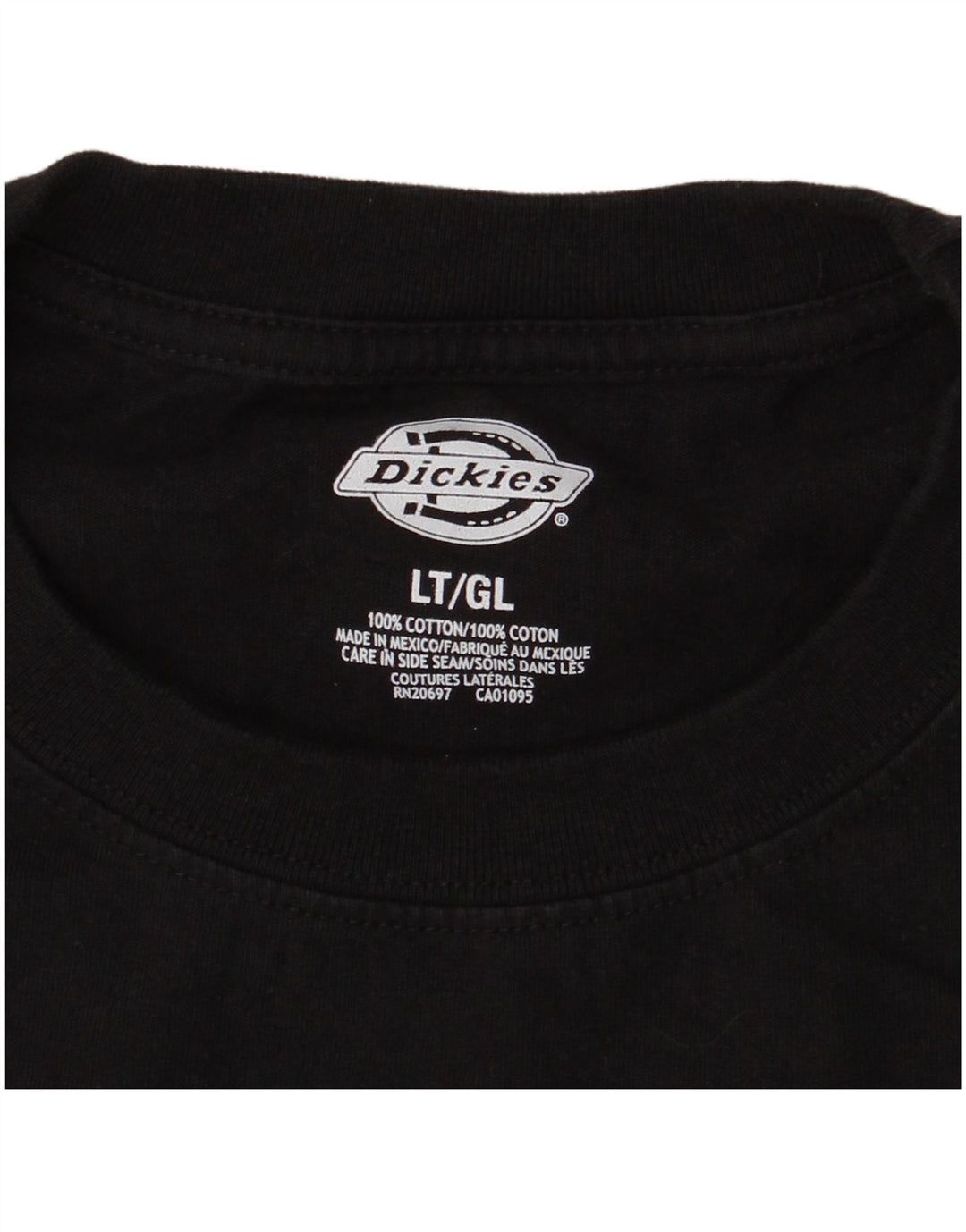 T-shirt da uomo Dickies Top grande in cotone nero