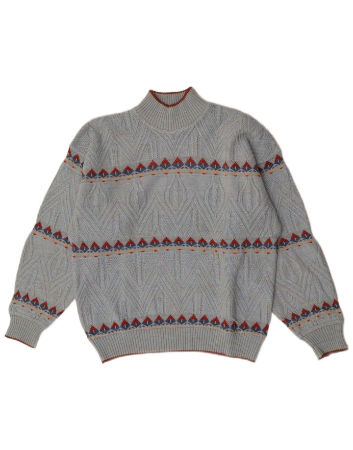 Maglione da uomo a collo alto Umberto Bilancioni IT 48 Blu medio