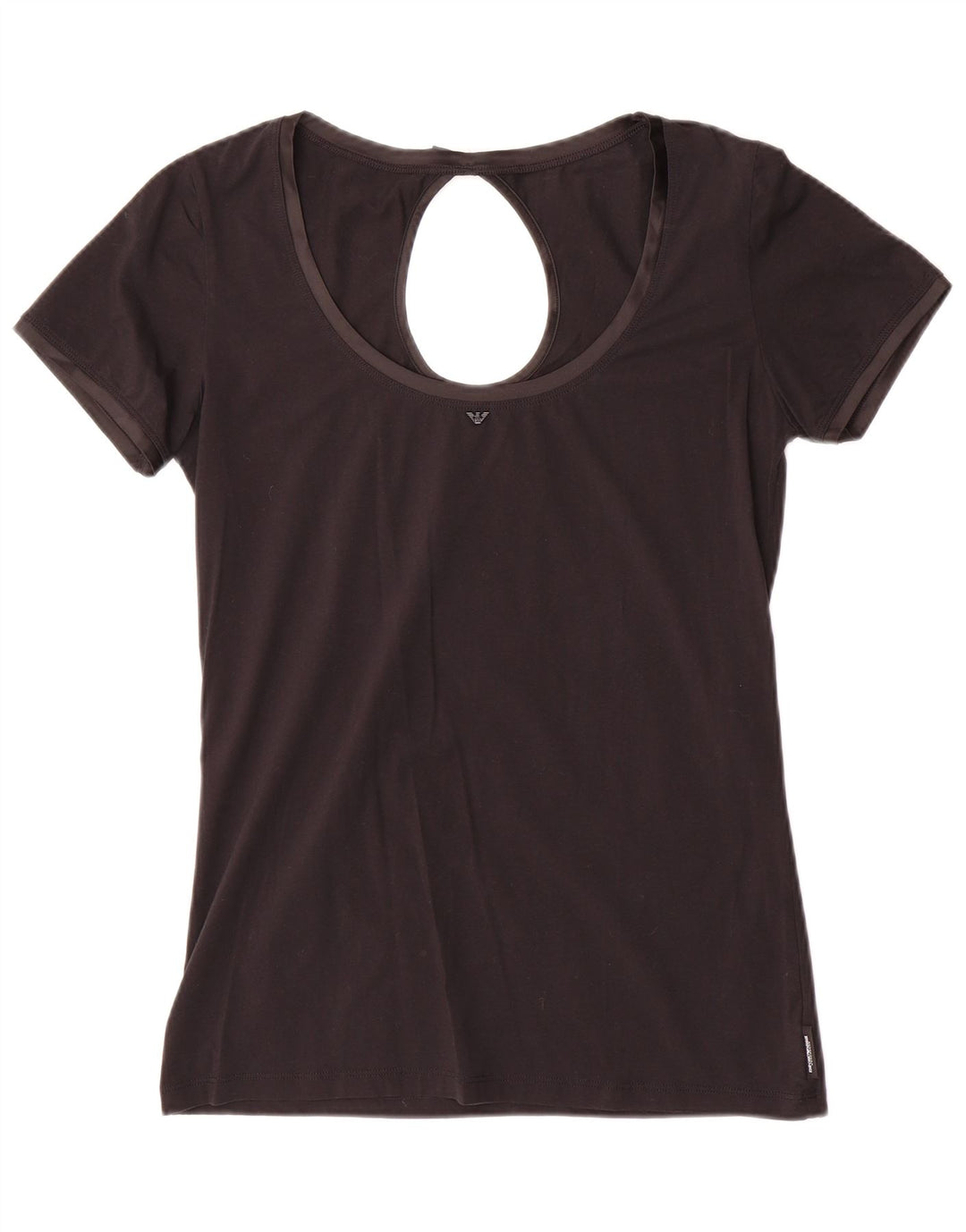 Camicetta da donna Emporio Armani Top UK 14 grande cotone nero