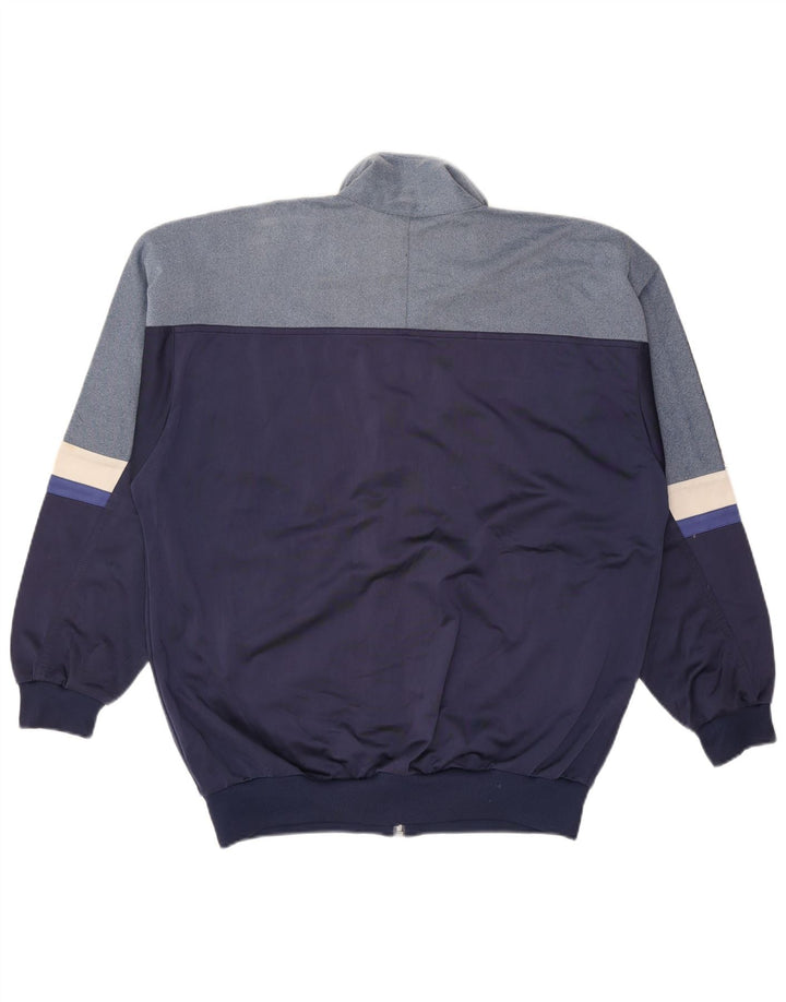 Giacca da tuta grafica ASICS da uomo, giacca grande, colore blu navy