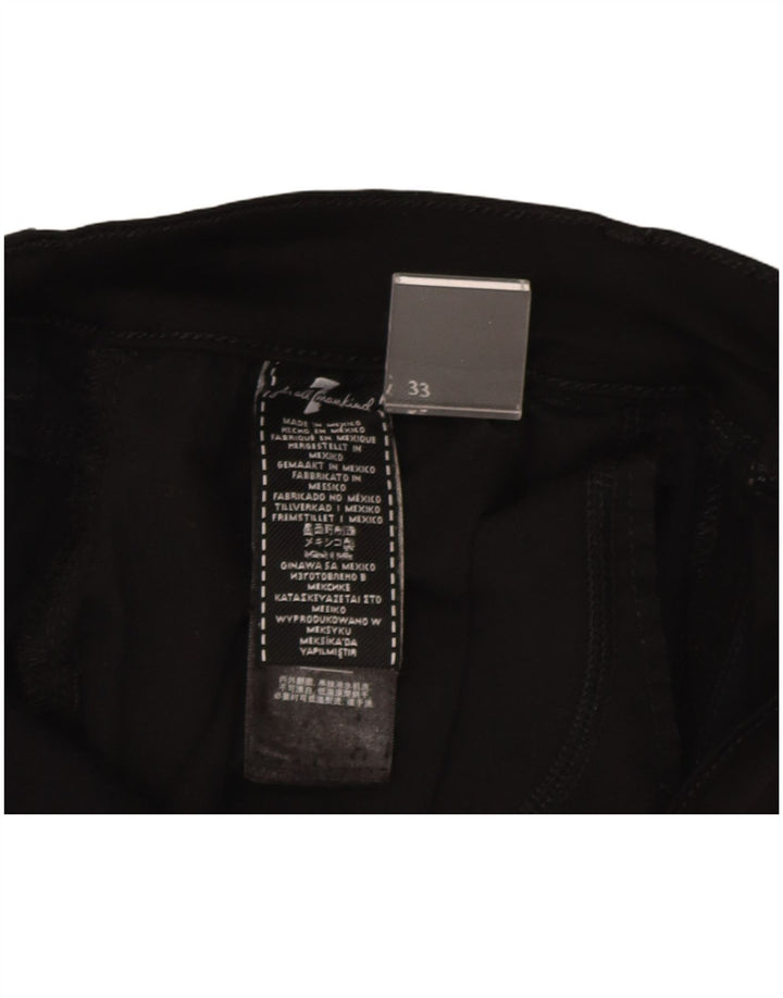 7 For All Mankind Jeans slim da uomo W33 L33 Nero Modale