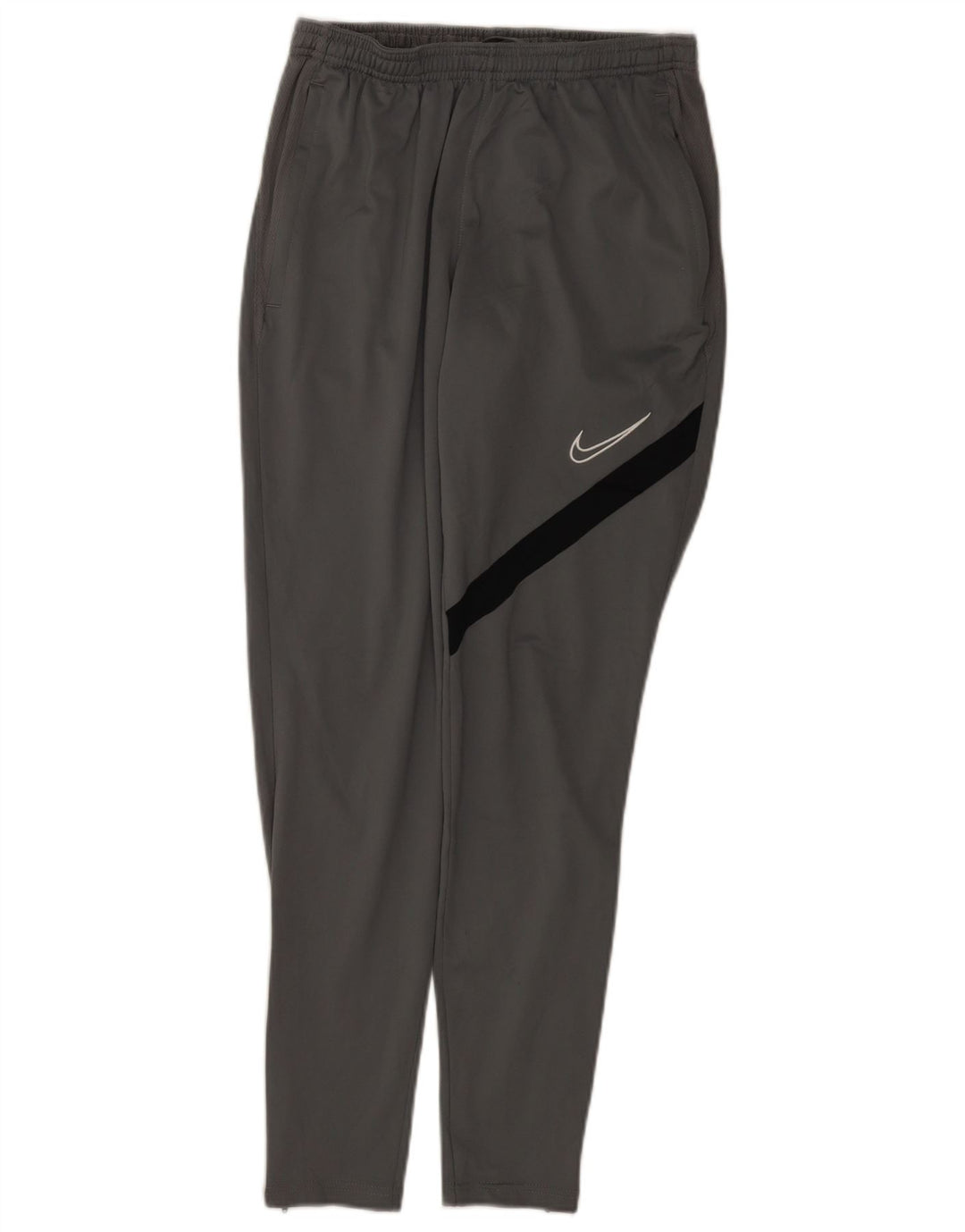 Pantaloni da tuta Nike Dri Fit da uomo, piccoli, in poliestere color block grigio