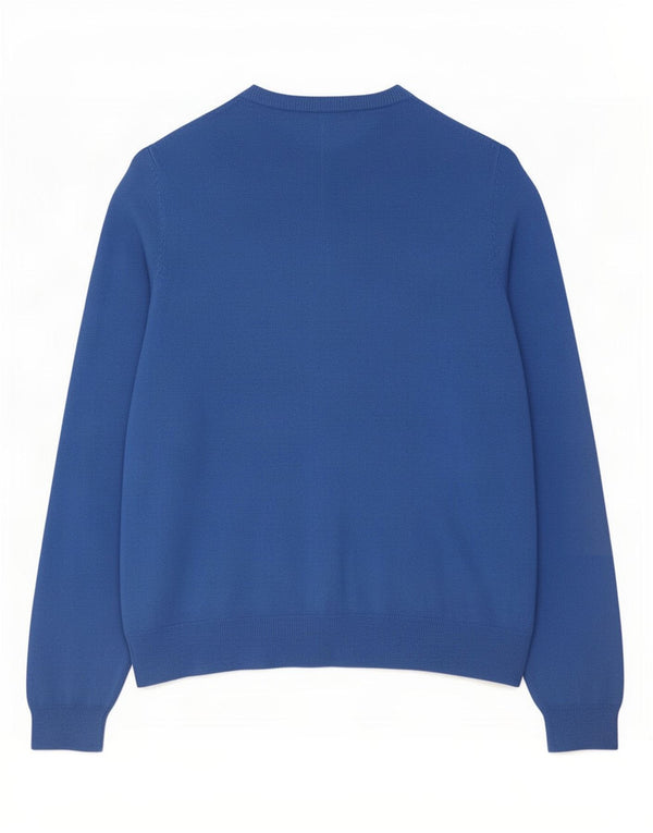 Maglione cardigan da donna Marks & Spencer UK 16 grande viscosa blu