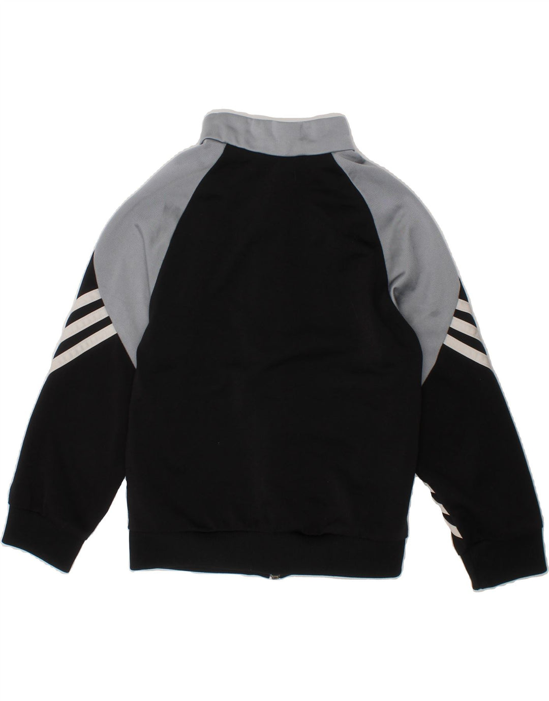 ADIDAS Boys Tracksuit Top Jacket 5-6 Years XS  Black Colourblock Polyester Vintage Adidas and Second-Hand Adidas from Messina Hembry 