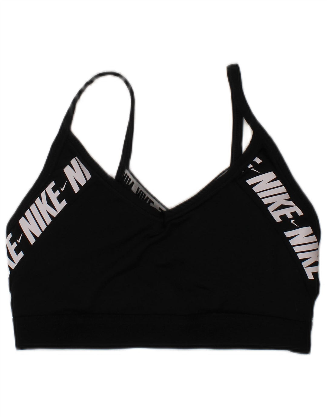 Reggiseno sportivo imbottito Nike da donna, top piccolo, in poliestere nero, sportivo