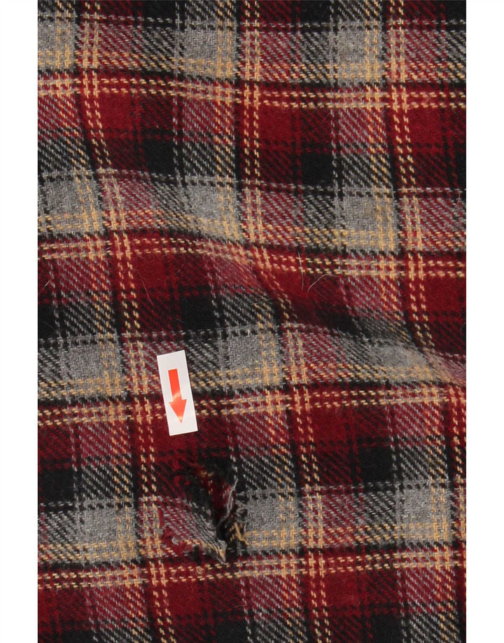 Camicia da uomo in flanella Crown a quadri rossi medi
