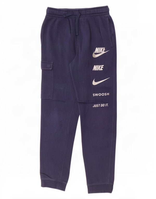 Pantaloni da tuta con grafica Nike Swoosh da ragazzo, pantaloni da jogging, 12-13 anni, grande blu