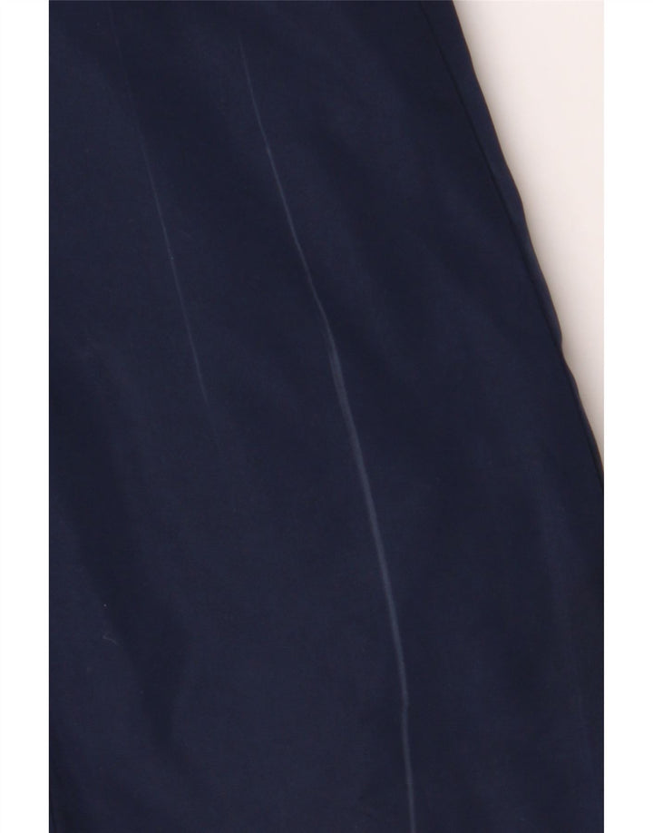 MARKS & SPENCER Giacca parka con cappuccio autografata da donna UK 14 grande blu navy