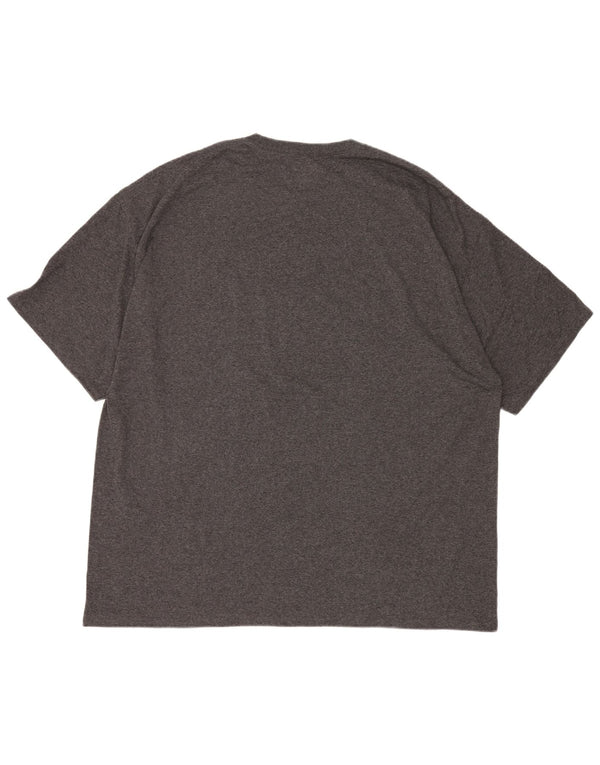T-shirt grafica da uomo Champion Notre Dame Top 3XL cotone chiazzato grigio