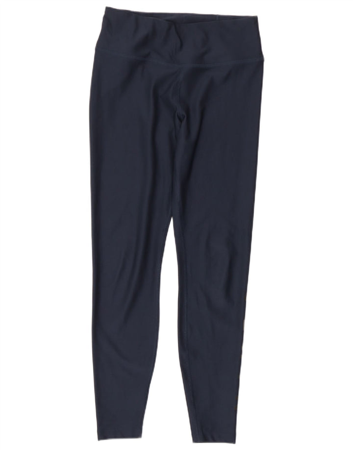 Leggings grafici Nike Dri Fit da donna UK 8 Small Blu Navy