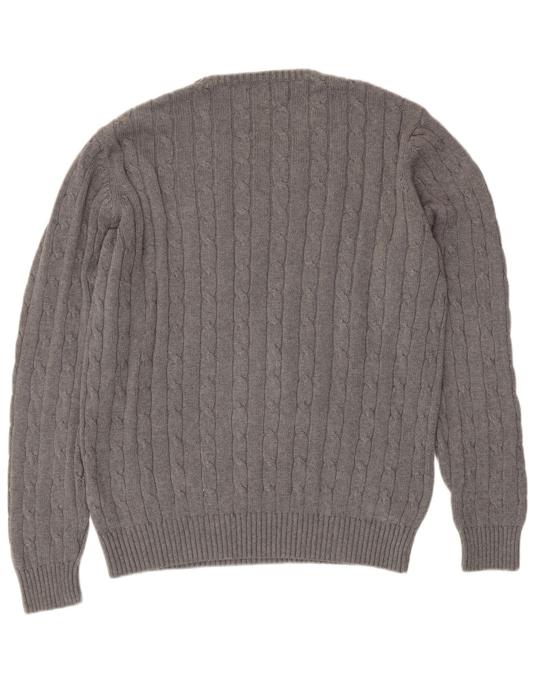 Maglione maglione girocollo da uomo Marks & Spencer blu Harbour grande grigio
