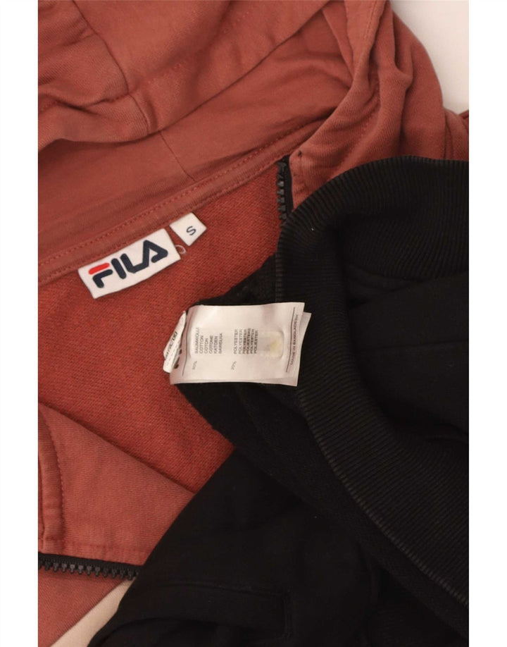 Felpa con cappuccio e zip da donna Fila UK 10 Small multicolore Colourblock