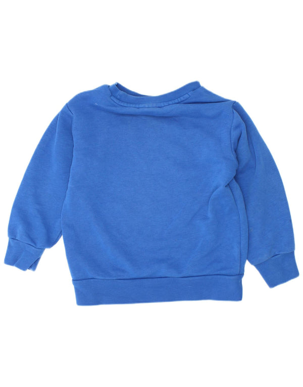 Felpa grafica Adidas da bambino, 18-24 mesi, in cotone blu