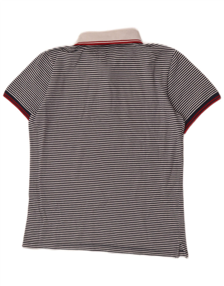 Polo da uomo Fred Perry piccola in cotone gessato blu navy