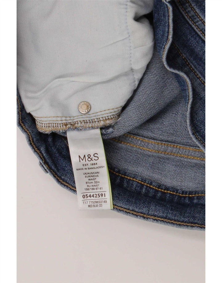 Pantaloncini di jeans da uomo Marks & Spencer medi W32 cotone blu