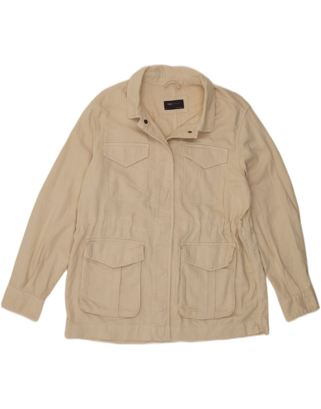 Giacca multiuso da donna Marks & Spencer UK 14 grande cotone beige