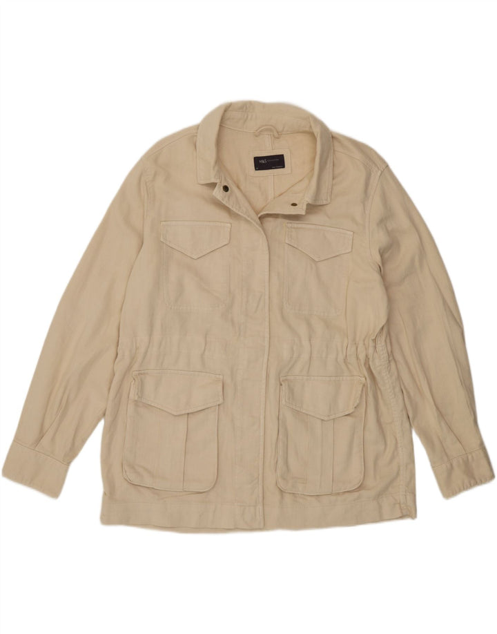 Giacca multiuso da donna Marks & Spencer UK 14 grande cotone beige