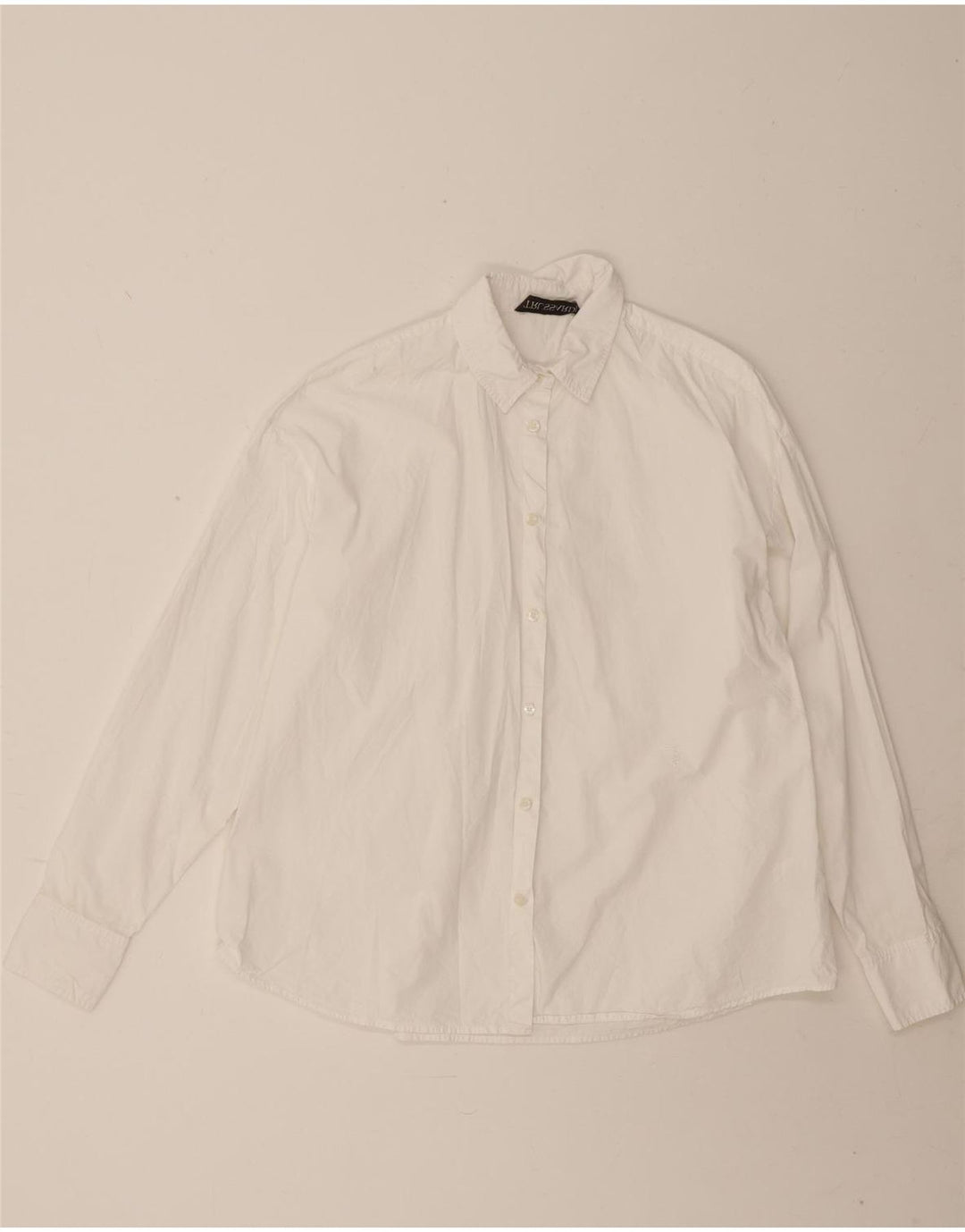 Camicia Oversize Donna Trussardi IT 38 XS Cotone Bianco