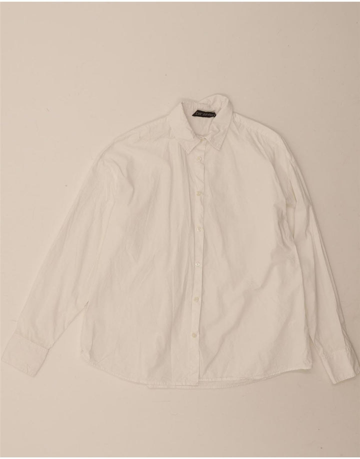 Camicia Oversize Donna Trussardi IT 38 XS Cotone Bianco