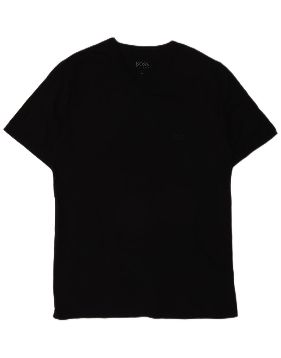 T-shirt da uomo Hugo Boss Top in cotone nero medio
