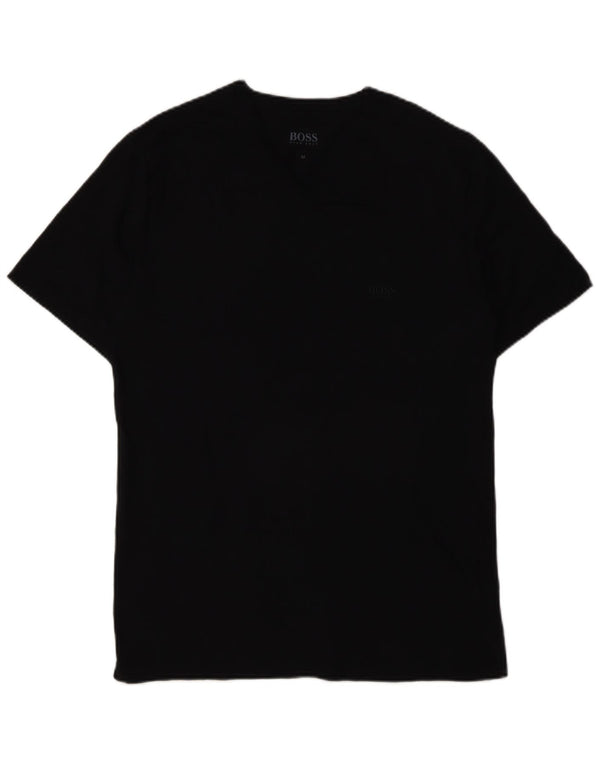 T-shirt da uomo Hugo Boss Top in cotone nero medio