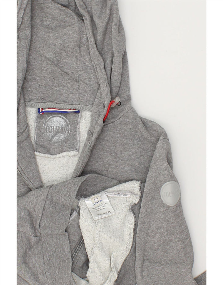 COLMAR Boys Zip Hoodie Sweater 11-12 Years Grey Cotton Vintage Colmar and Second-Hand Colmar from Messina Hembry 