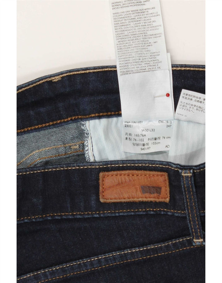 Jeans dritti a vita moderna con curva leggera da donna Levi's W30 L32 blu navy