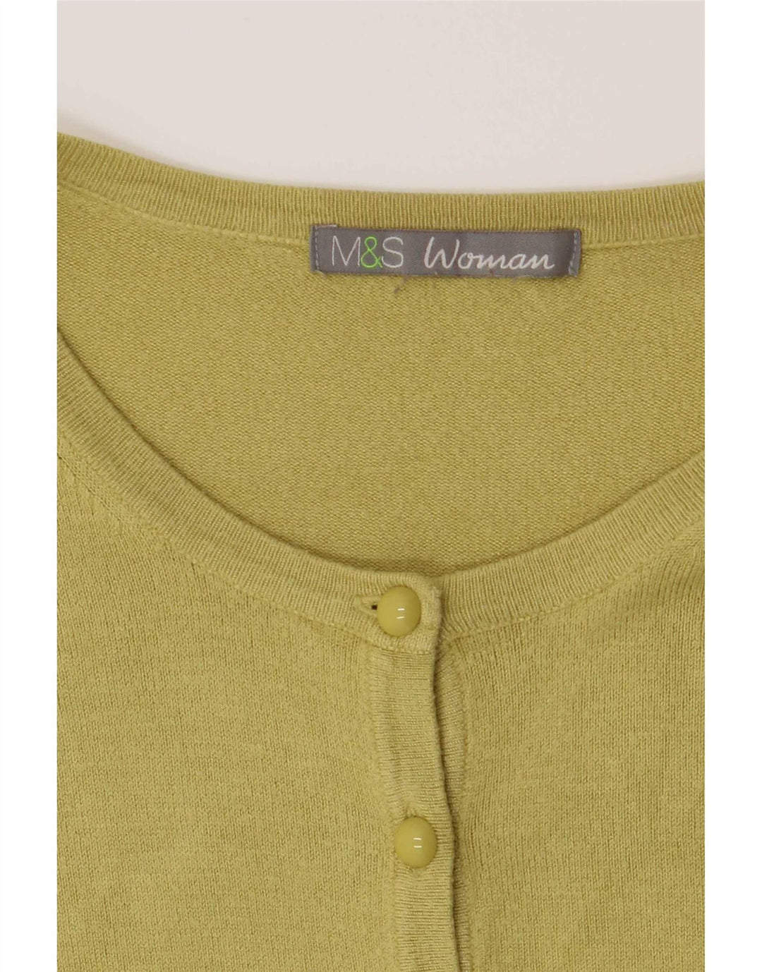 Maglione cardigan da donna Marks & Spencer UK 14 verde medio