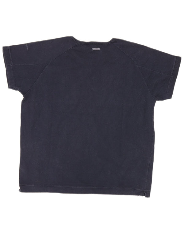 T-shirt da donna Champion Top UK 16 grande cotone blu navy