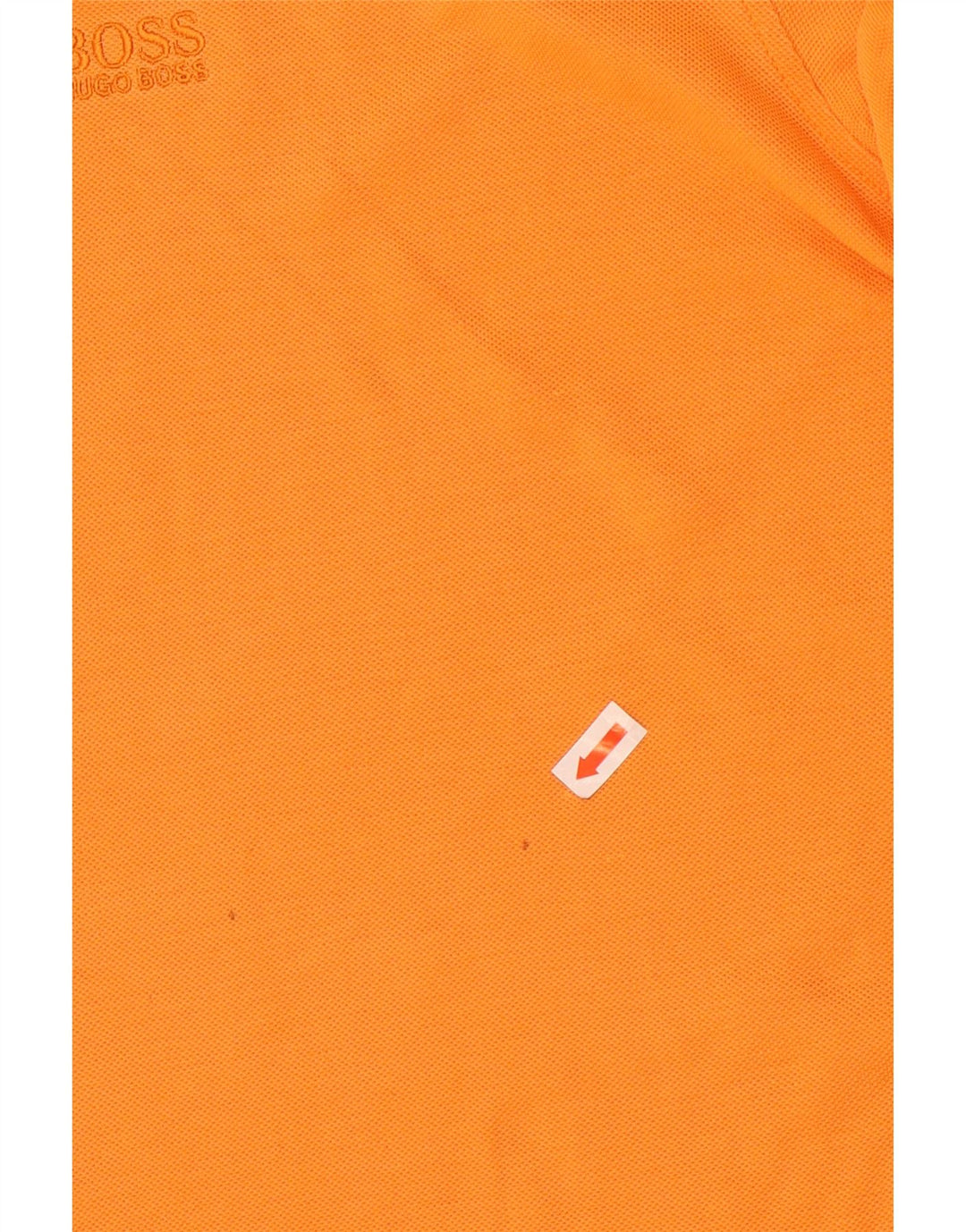 Polo da uomo Hugo Boss grande in cotone arancione